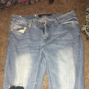 "Thrill" Patchwork Jeans